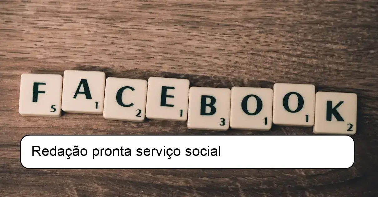 Redação pronta serviço social