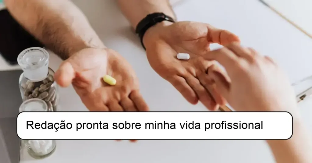 Redação pronta sobre minha vida profissional