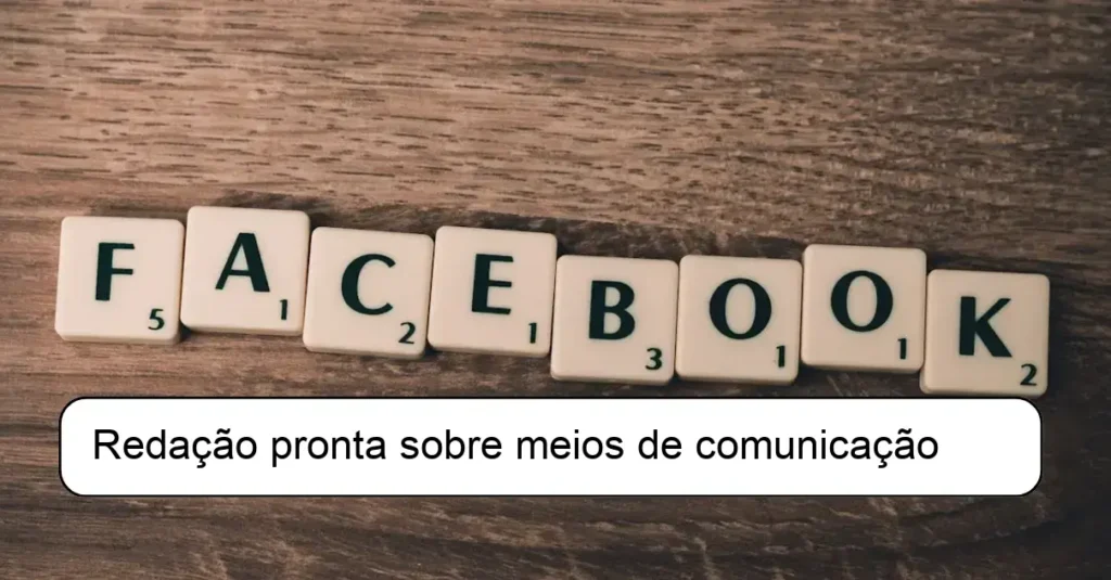 Redação pronta sobre meios de comunicação