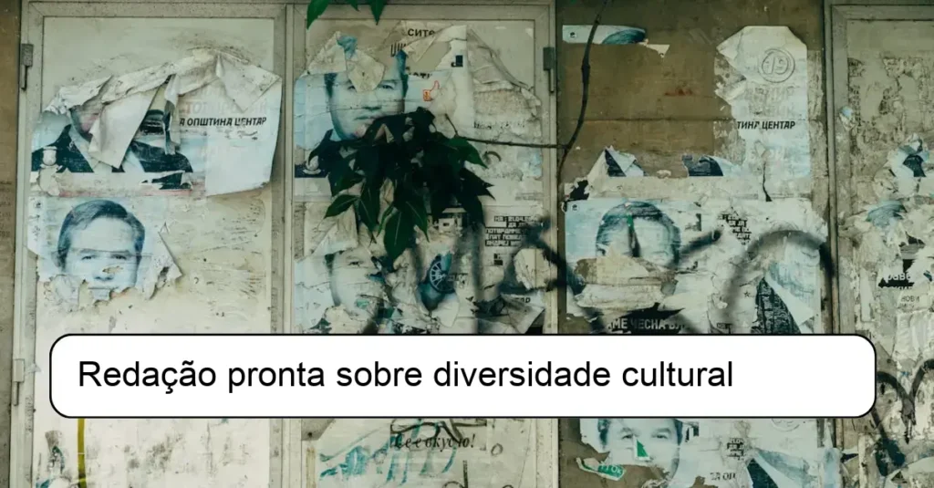 Redação pronta sobre diversidade cultural