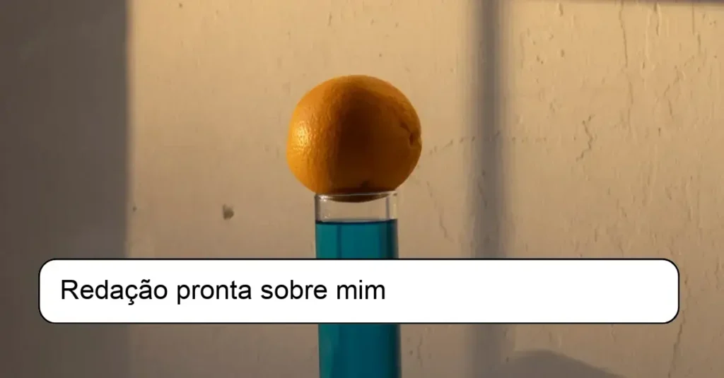 Redação pronta sobre mim