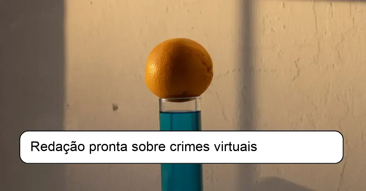 Redação pronta sobre crimes virtuais