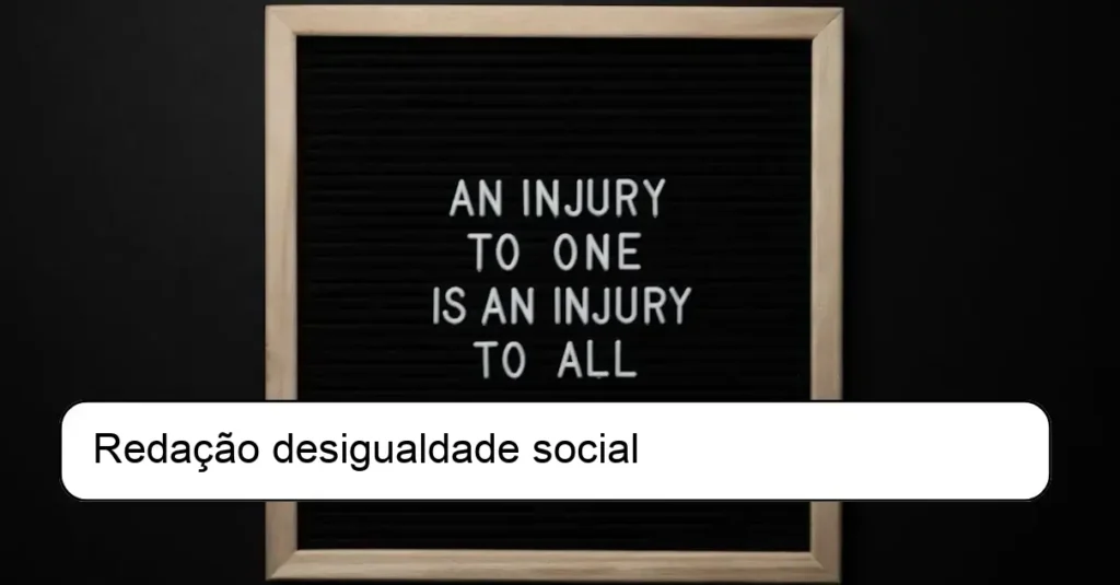 Redação desigualdade social