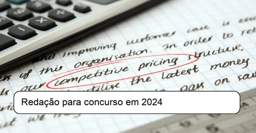 Redação para concurso em 2024