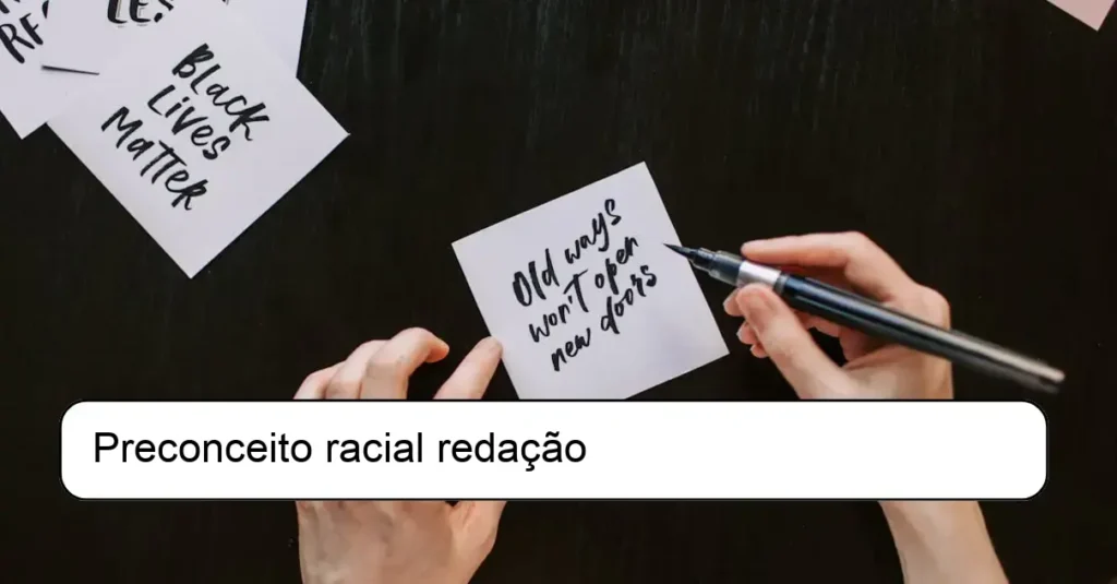 Preconceito racial redação