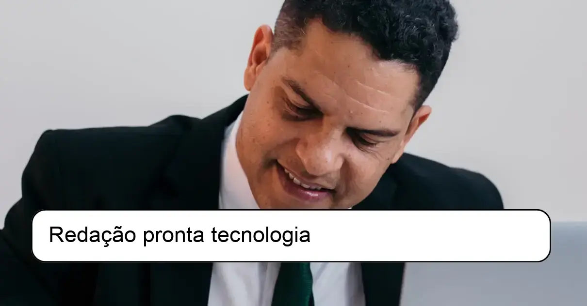Redação pronta tecnologia
