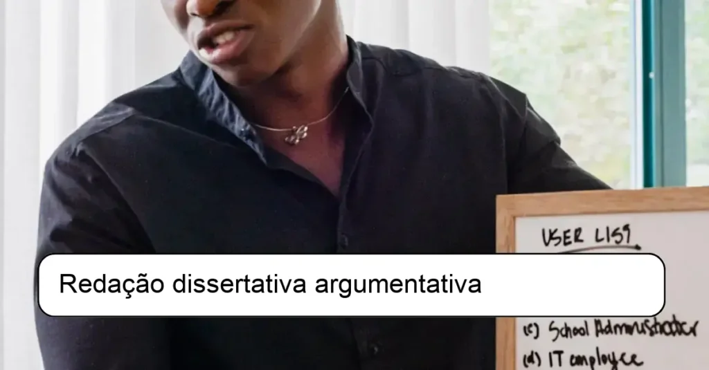 Redação dissertativa argumentativa
