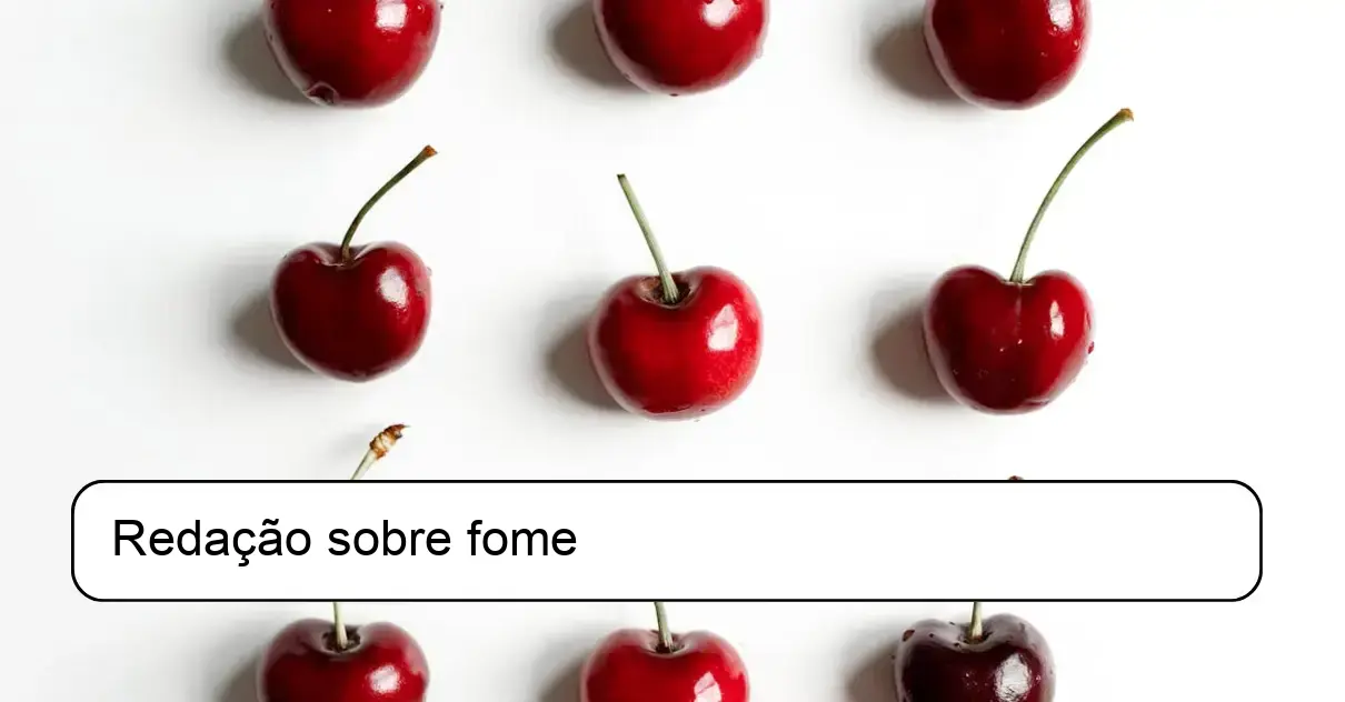 Redação sobre fome