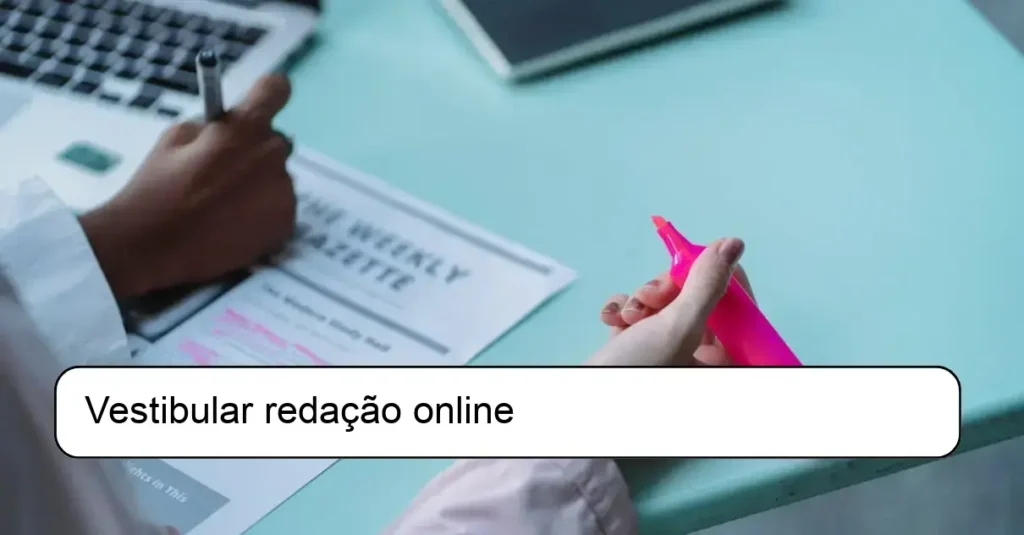 Vestibular redação online
