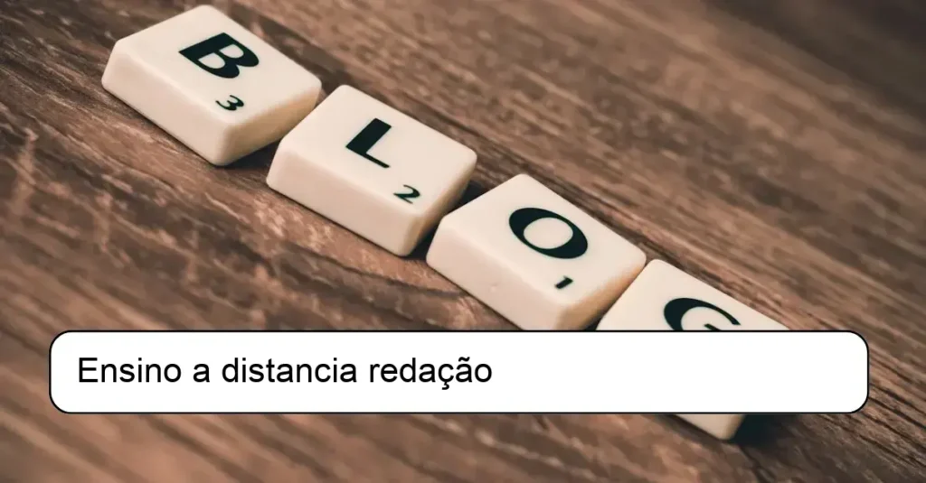 Ensino a distancia redação