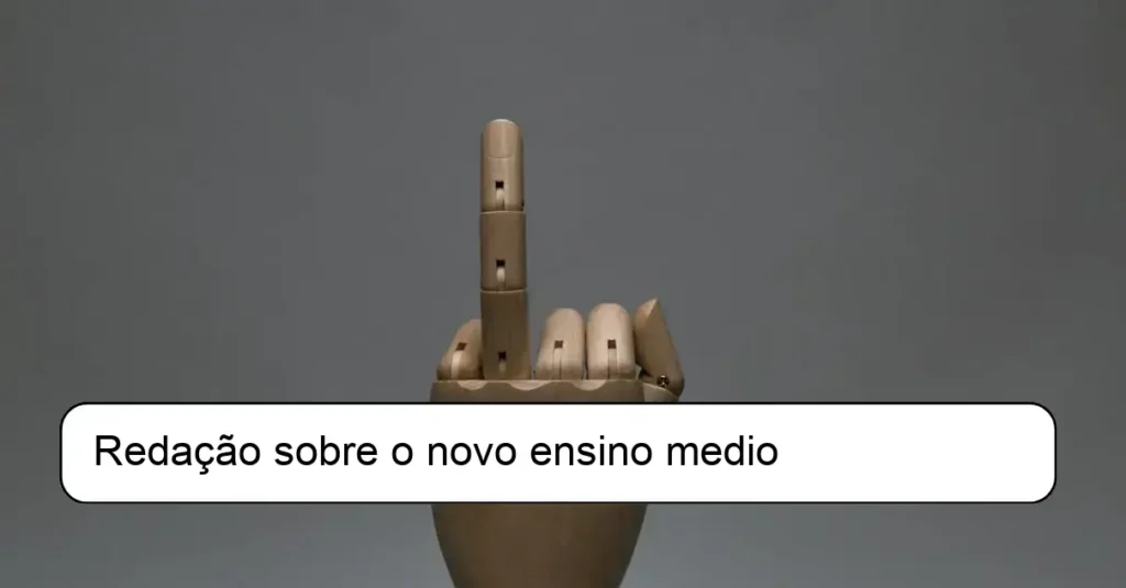 Redação sobre o novo ensino medio