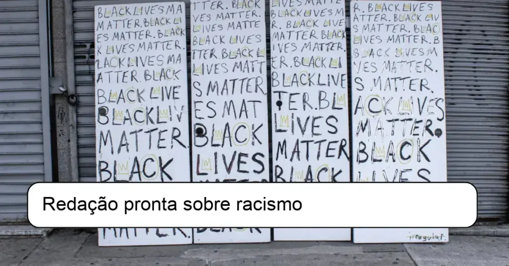 Redação pronta sobre racismo