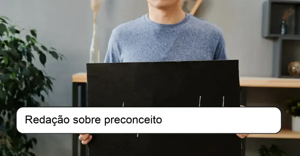 Redação sobre preconceito