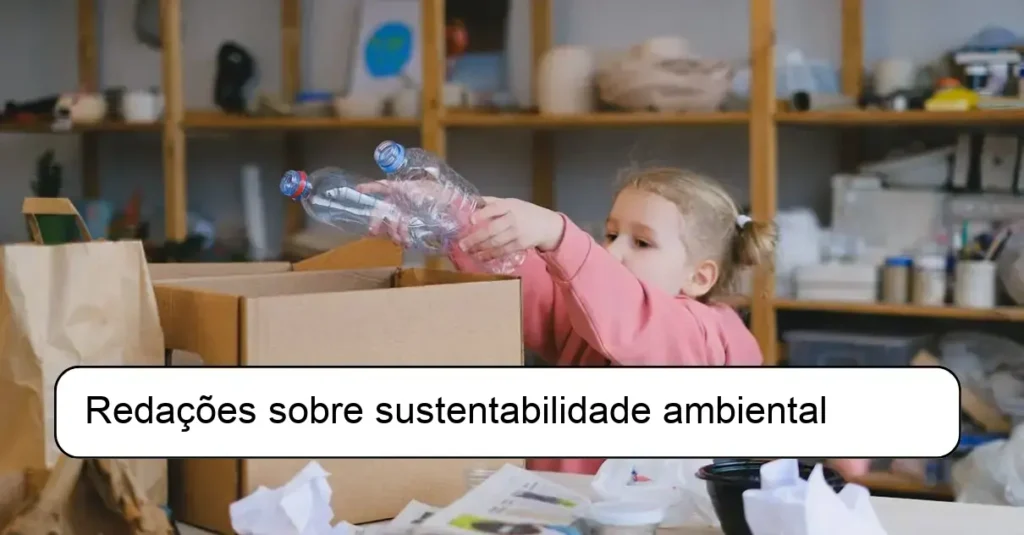 Redações sobre sustentabilidade ambiental