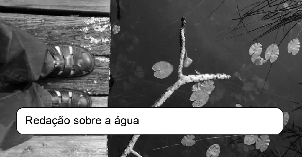 Redação sobre a água
