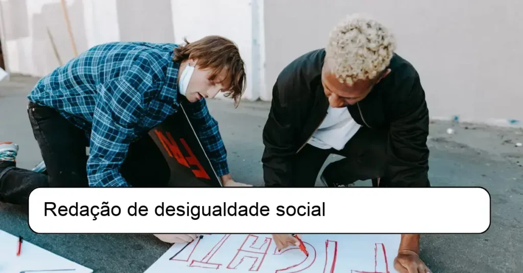 Redação de desigualdade social