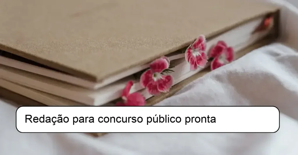 Redação para concurso público pronta